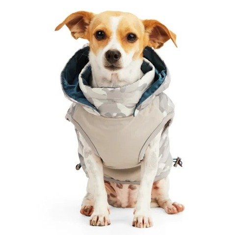 Reddy PrimaLoft Insulated Grey Camo Dog Puffer Vest, X-Small | Petco