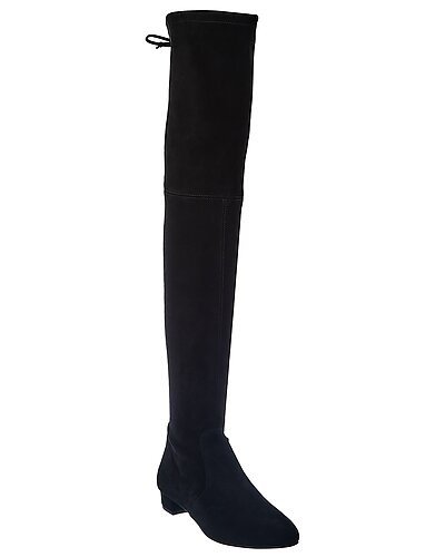 Genna 25 Suede Over-The-Knee Boot / Gilt