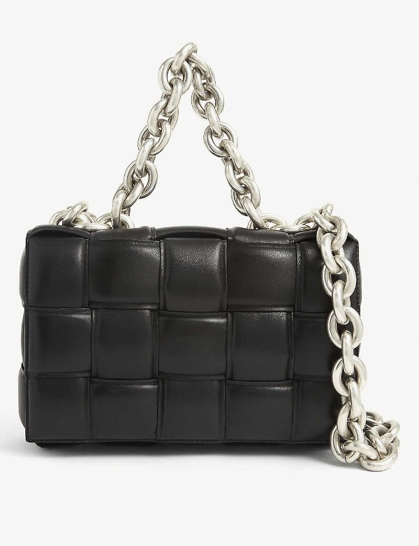 The Chain Cassette Intrecciato leather bag