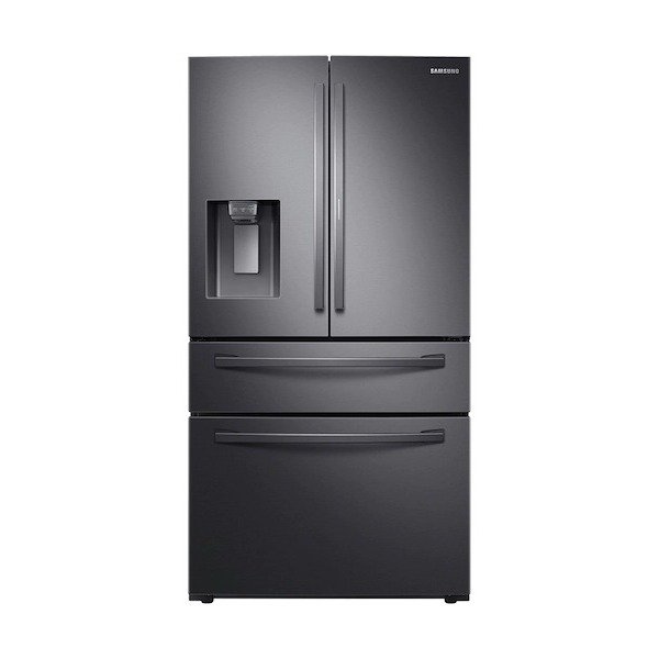 22 cu. ft. Food Showcase Counter Depth 4-Door French Door Refrigerator in Black Stainless Steel Refrigerator - RF22R7351SG/AA | Samsung US