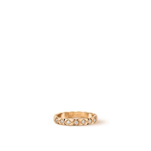 18K米色金钻石 Mini版戒指