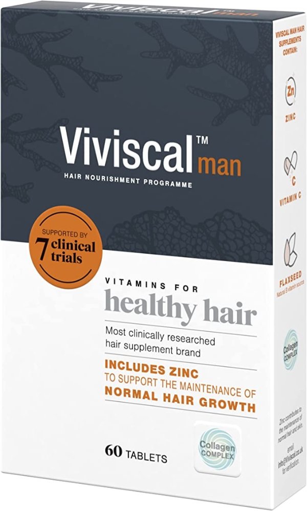Viviscal 男士头发补充剂（1个月用量）