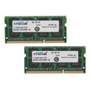 Crucial 16GB (2 x 8G) DDR3L 1600 笔记本内存