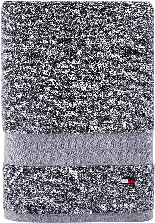 Modern American Solid Bath Towel, 30 X 54 Inches, 100% Cotton 574 GSM (Grey Violet)