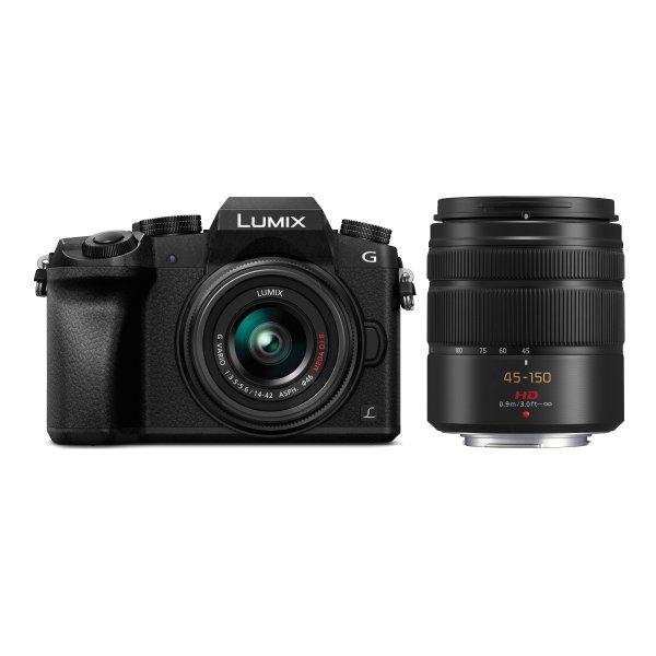 Lumix DMC-G7 + 14-42mm OIS + 45-150mm Lens