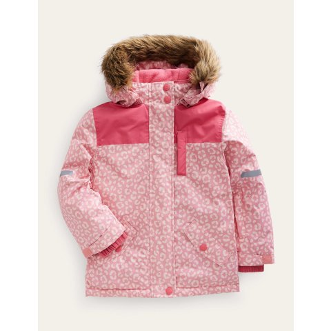 BodenAll-weather Waterproof JacketPink Leopard