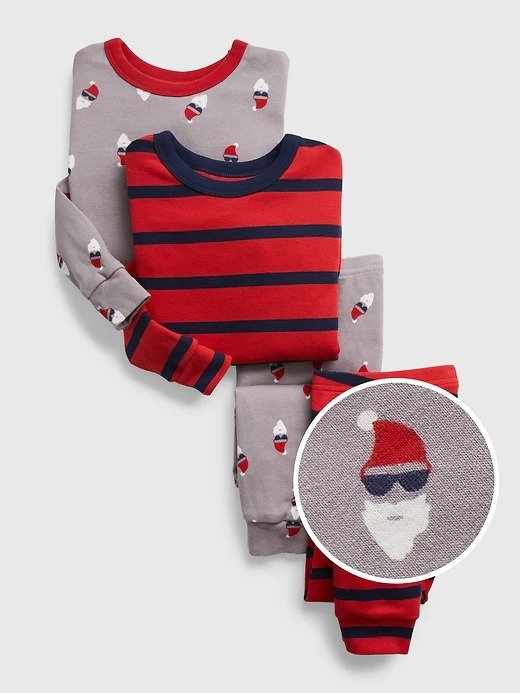 babyGap 100% Organic Cotton Holiday Print PJ Set (2-Pack)