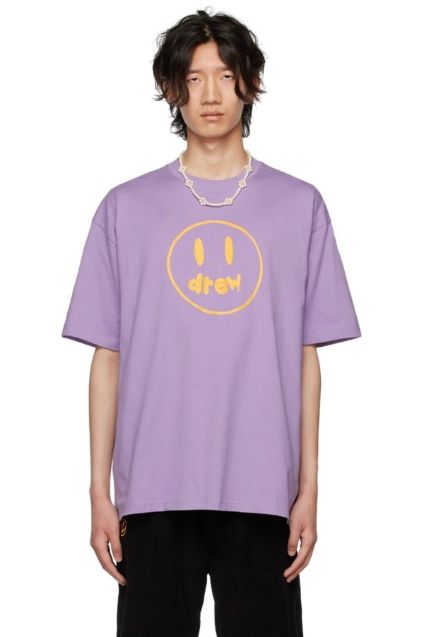 SSENSE Exclusive Purple Painted Mascot T-Shirt