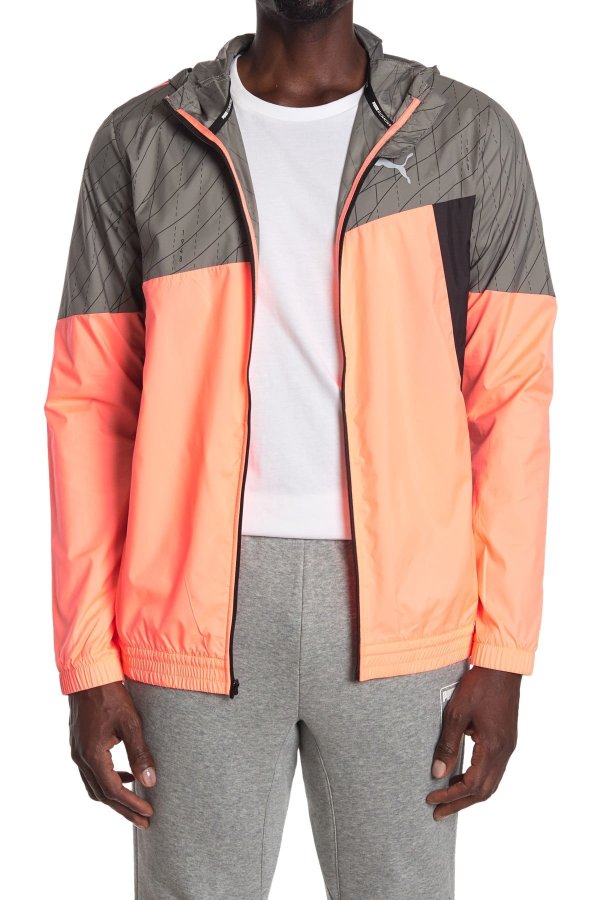 Run Graphic Hooded Jacket