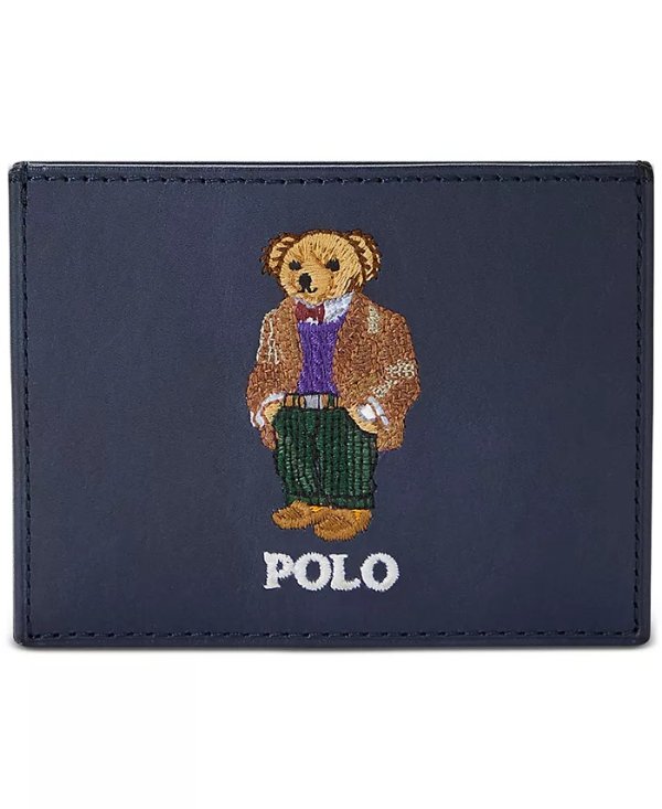 Men's Polo Bear Leather Card Case