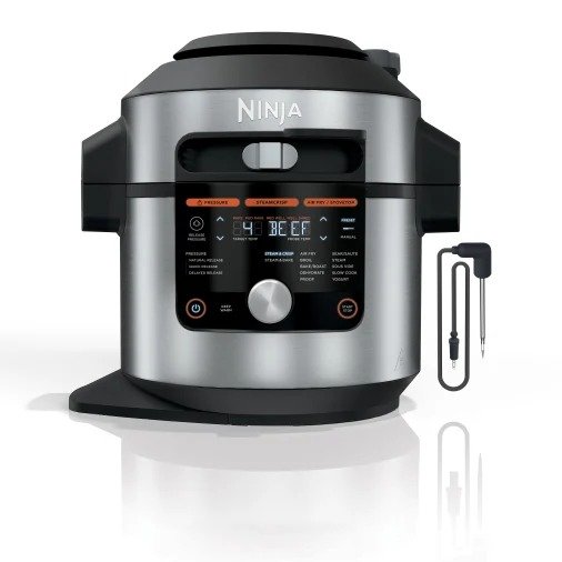 Foodi 14-in-1 8-qt. SMART XL Pressure Cooker Steam Fryer with SmartLid™ & Smart Thermometer—