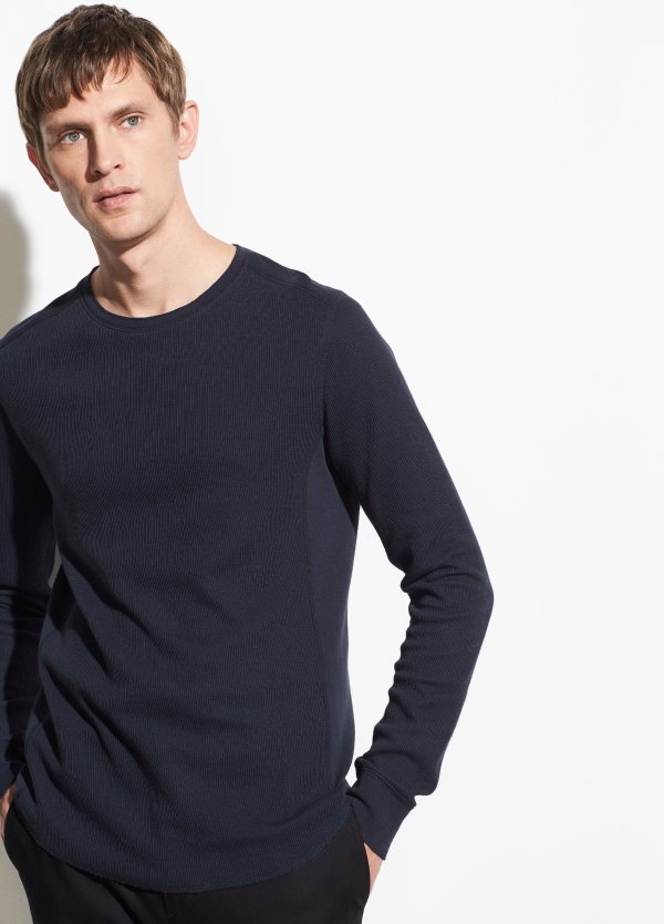 Double Knit Long Sleeve Crew