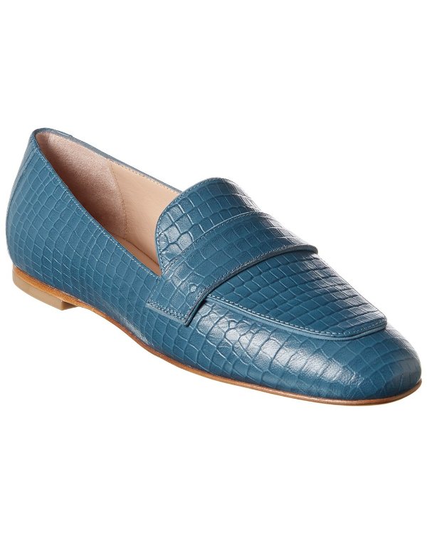 Payson Croc-Embossed Leather Loafer