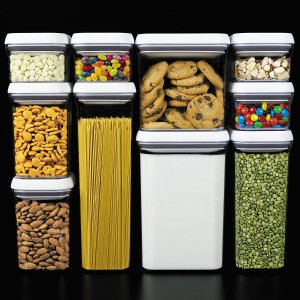 史低价：OXO Good Grips 10件密封食物存储POP容器