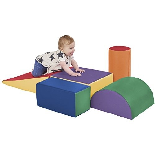 SoftZone Climb and Crawl Foam Play Set for Toddlers and Preschoolers (5-Piece)