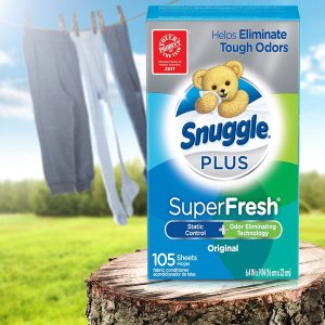 Snuggle Plus 清香衣物烘干纸，105张