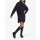 Laura roll-neck cable-knitted mini dress