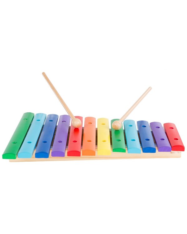 Classic 12-Note Wooden Xylophone Musical Toy