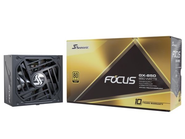 FOCUS V3 GX-850, 850W 80+ Gold, ATX 3.0 & PCIe 5.0 Ready