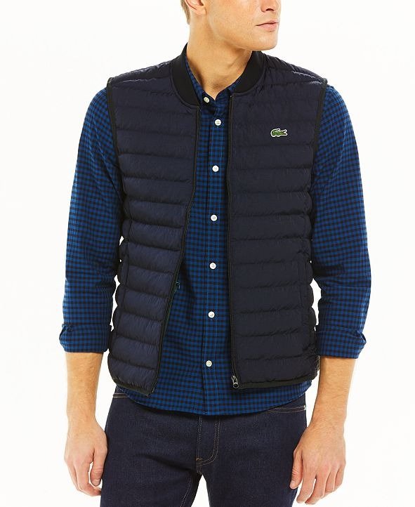 Men's Lightweight Foldable Water-Resistant Puffer Vest