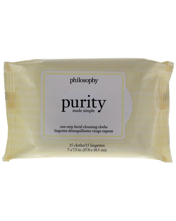 15 Pc Purity Made Simple One Step Facial Cleansing Cloths