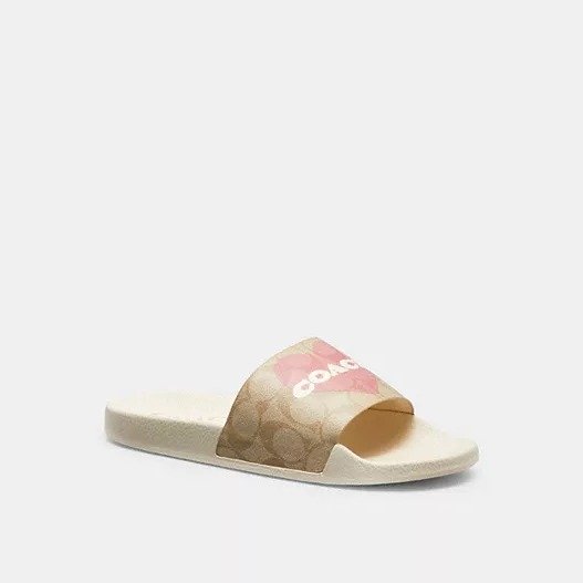 Uli Sport Slide In Signature Canvas With Heart
