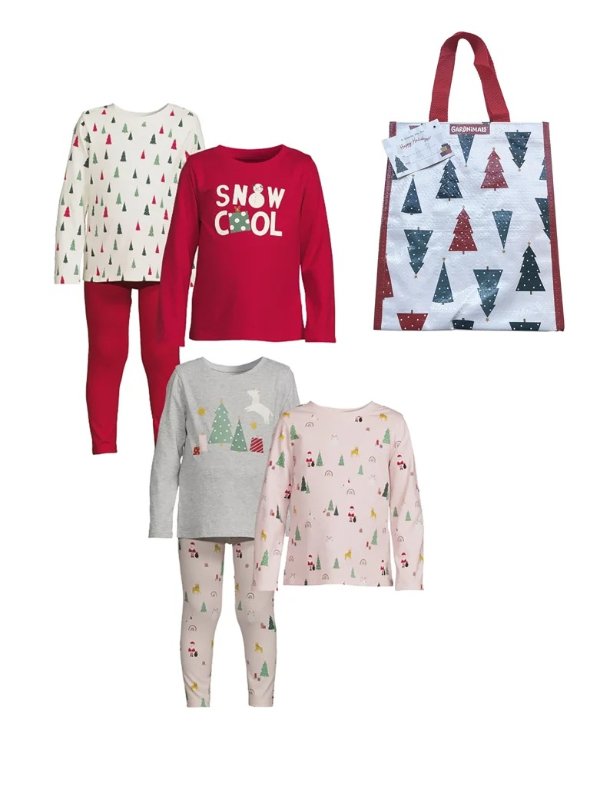 Toddler Girl Christmas Mix and Match Outfit Kid-Pack, 6-Piece, Sizes 12M-5T