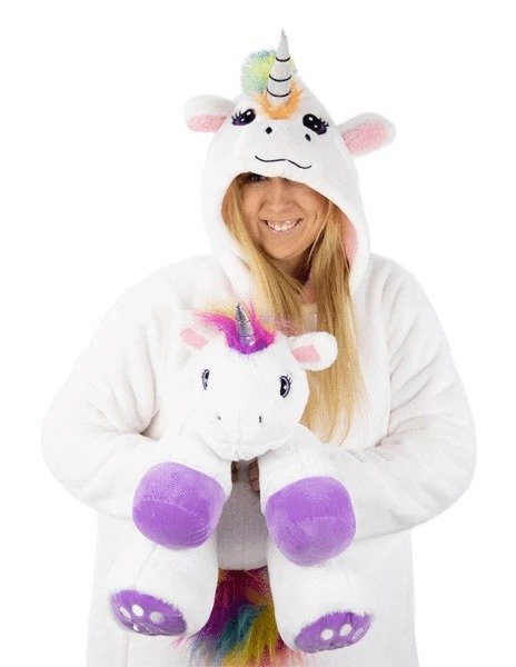 "Poppy" Unicorn Snugible Blanket Sweatshirt + 18" Plush