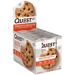 Quest Cookie - PEANUT BUTTER CHOCOLATE CHIP (12 Cookie(S)) by Quest Nutrition at the Vitamin Shoppe