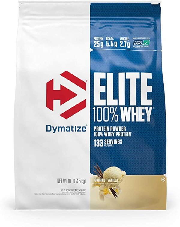 Elite 100% 优质蛋白粉 10磅 香草味