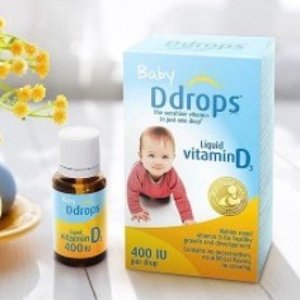Ddrops Baby Vitamin D3 400IU, 90 drops 2.5mL (0.08 fl.oz)