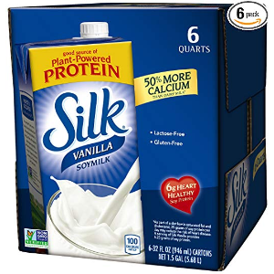 Silk Vanilla Soymilk 32 oz. Aseptic Cartons (Pack of 6)