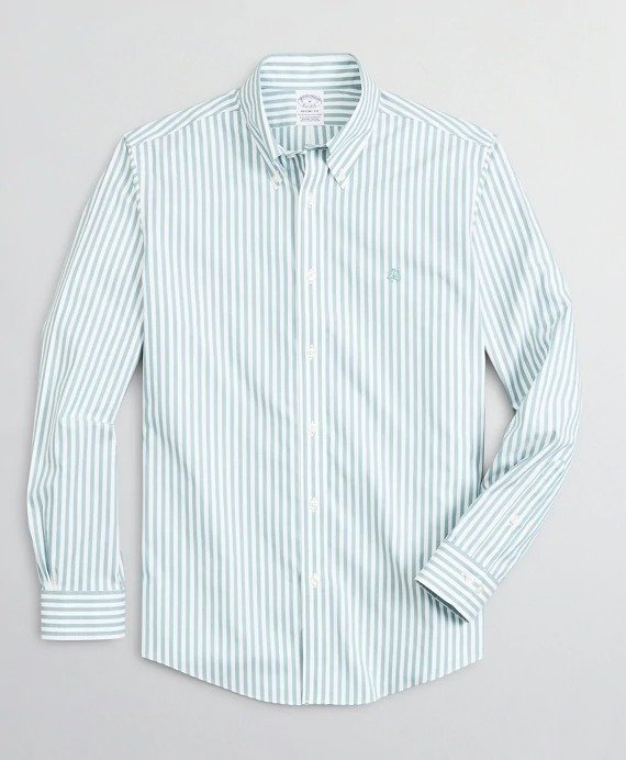 Stretch Regent Fitted Sport Shirt, Non-Iron Bold Bengal Stripe - Brooks Brothers