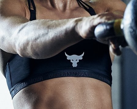 Women's UA x Project Rock Bull Triangle Back Bralette | Under Armour US