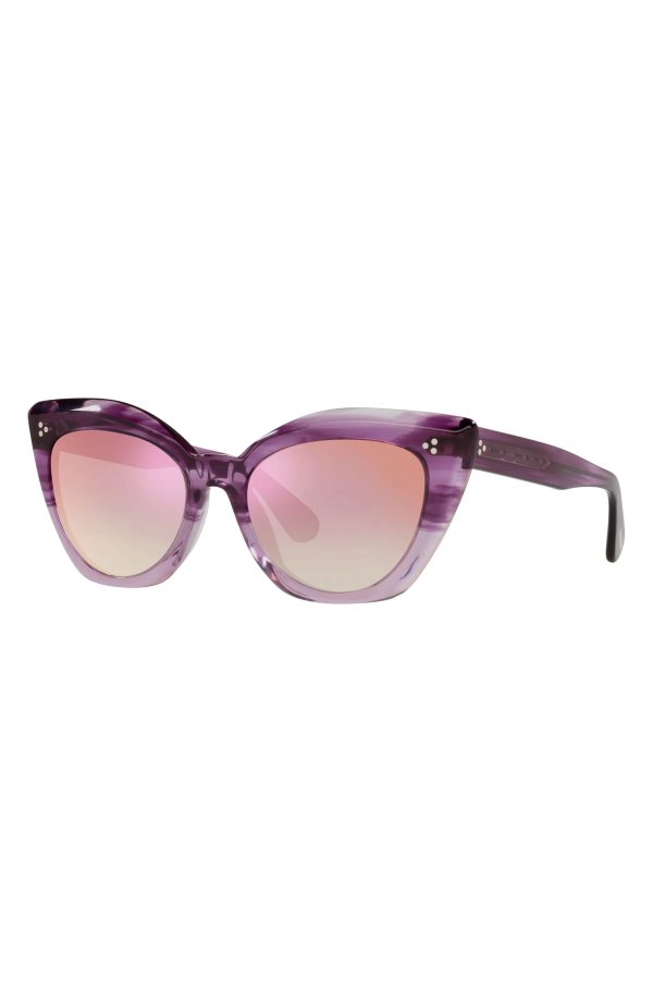 Laiya 55mm Gradient Butterfly Sunglasses