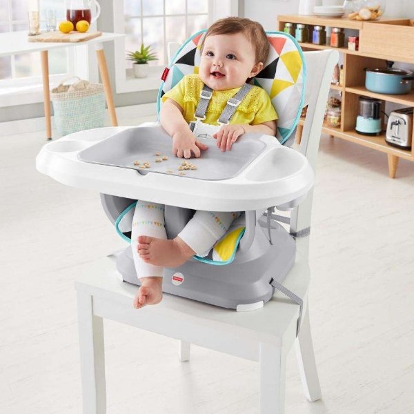 Fisher-Price 婴幼儿 SpaceSaver 新版可调式高脚椅