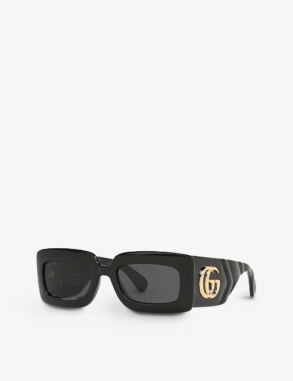 GG0811S square-frame acetate sunglasses