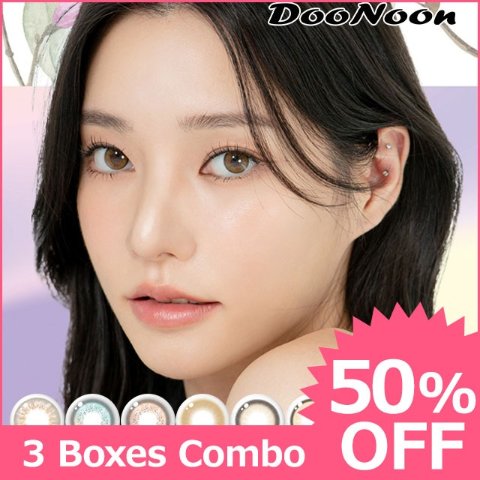 【3 Boxes Combo】 DooNoon GEMSTONES 1day 3-box set[10 lenses / 1Box] / Daily Disposal Colored Contact Lenses<!--ドゥーヌーン ジェムストーンズワンデー 3箱セット(1箱10枚入) □Contact Lenses□-->