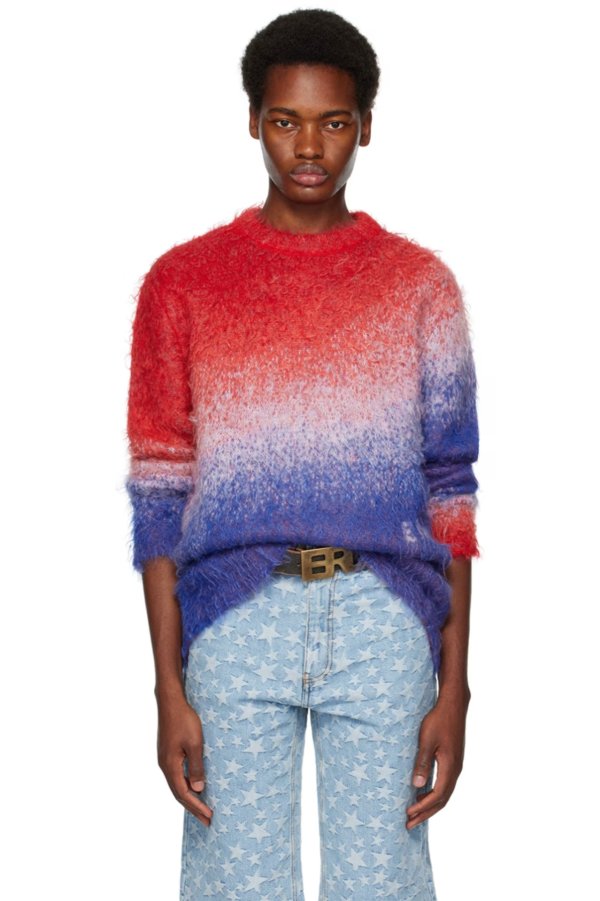 Red & Blue Gradient Sweater