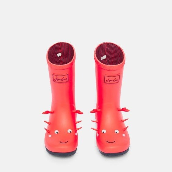 儿童3D可卷边雨靴