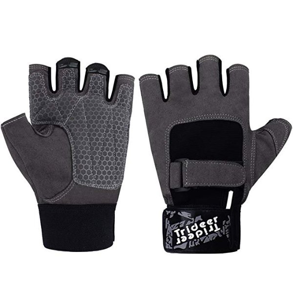 Workout Gloves, Full Palm Protection & Extra Grip,Rowing Gloves, Gym Gloves for Weight Lifting, Training, Fitness, Exercise (Men & Women)