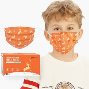 KalorCare  Kids Disposable Face Mask 50 Pack with Animals Designs