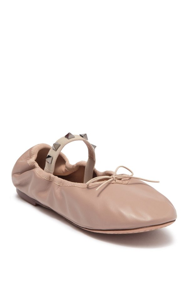 Leather Ballerina Flat