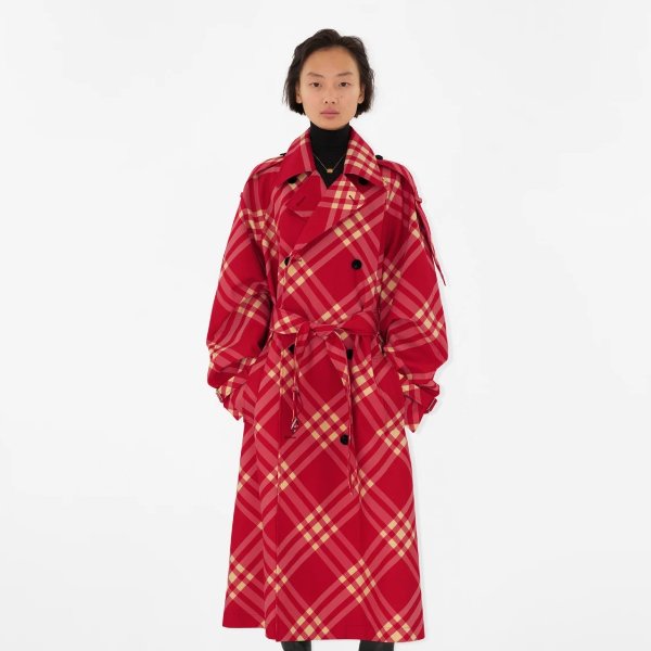 Long Check Trench CoatPrice $3,150.00