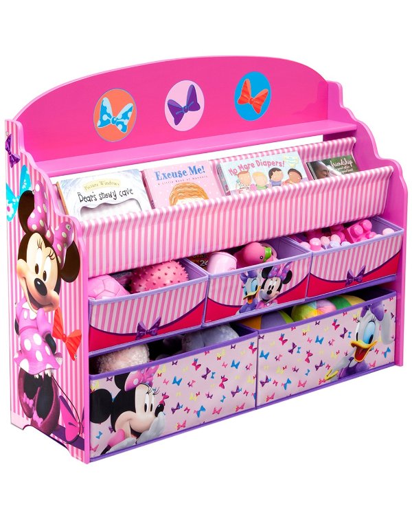 Children Minnie Mouse Deluxe Book & Toy Organizer