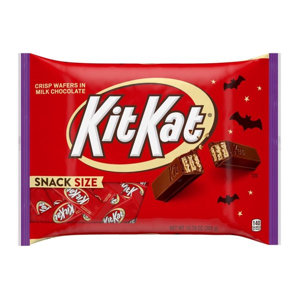 KIT KAT®, Milk Chocolate Snack Size Wafer Candy, Halloween, 10.78 oz, Bag