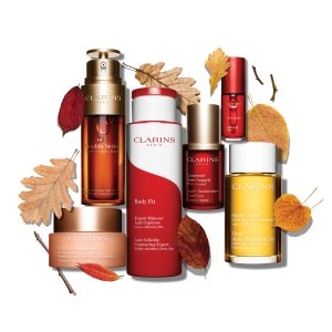 Last Day: with any $100+ order @ Clarins