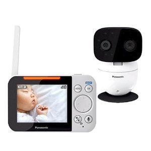 Panasonic Video Baby Monitor with 2 Way Talk, Extra Long Range, Clear Night Vision, Lullaby & White Noises @ Amazon