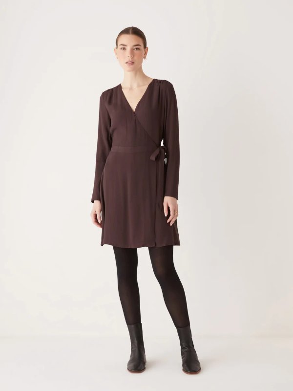 The Wrap Dress in Chocolate