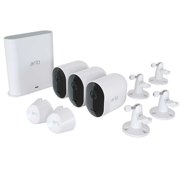 Arlo Pro 3无线2K视频HDR安全系统 3摄像头套件